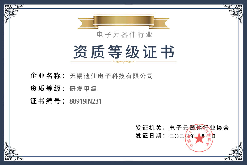 研發甲級資質證書